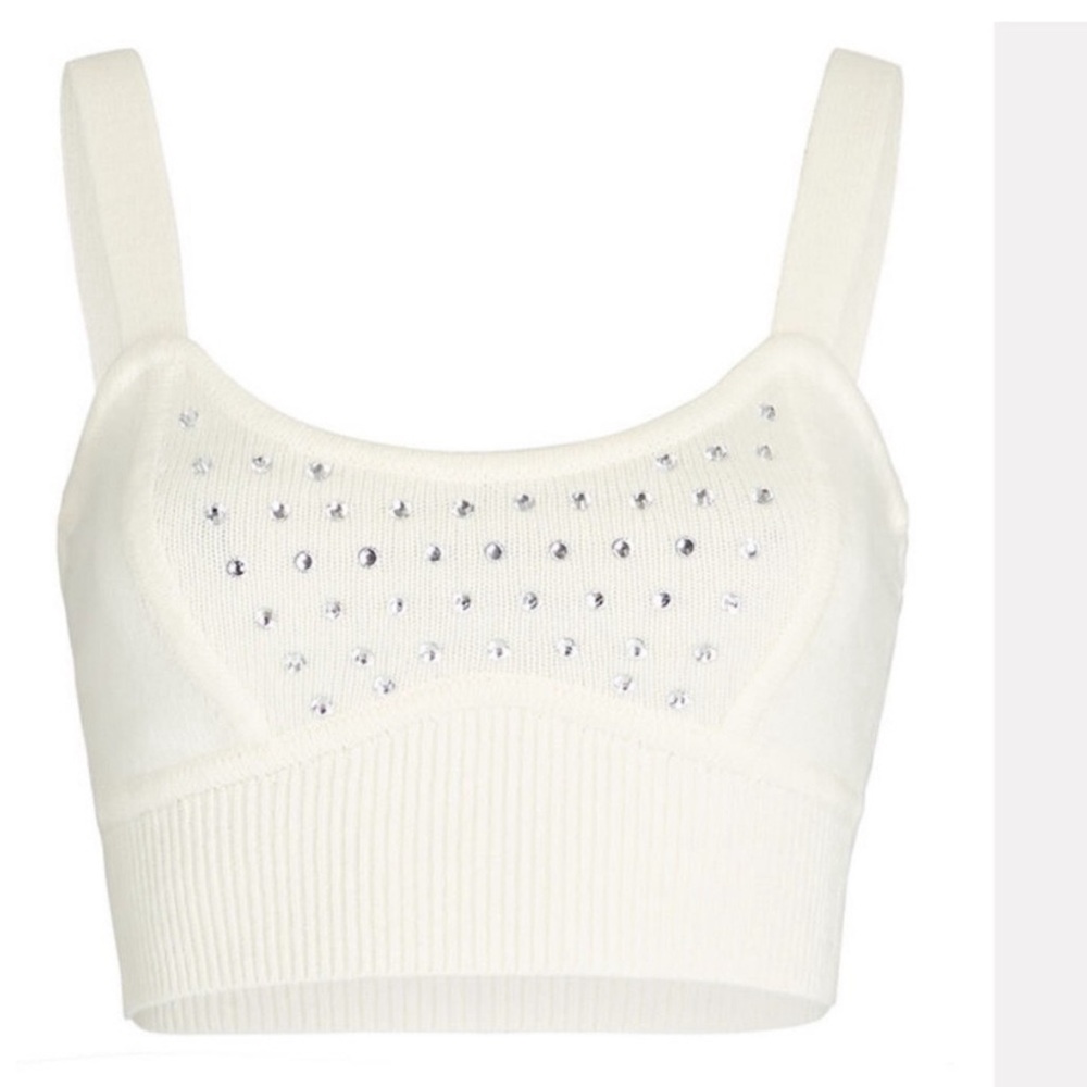 INTERMIX KELLY EMBELLISHED KNIT BRALETTE